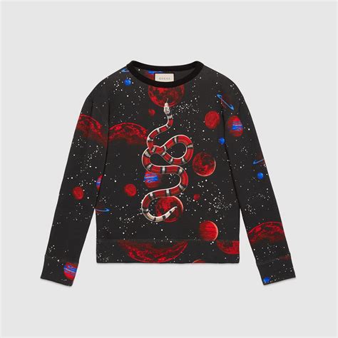 gucci white pullover|Gucci space snake jumper.